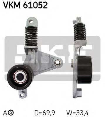SKF VKM 61052 Натяжной ролик, поликлинов