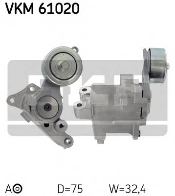 SKF VKM 61020 Натяжной ролик, поликлинов