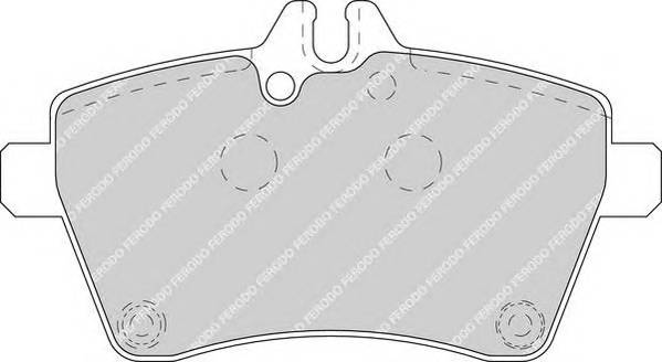 FERODO FDB1593 Комплект тормозных колодок
