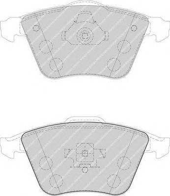 FERODO FDB1706 Комплект тормозных колодок