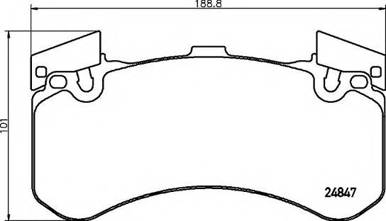 BREMBO P85136 KLOCKI HAMULC. AUDI A8  09- PRZOD BREMBO P85136 KLOCKI HAMULC. AUDI A8  09- PRZOD