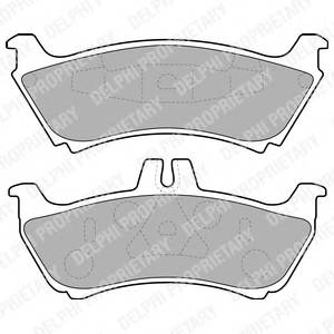 DELPHI LP1692 Комплект тормозных колодок...
