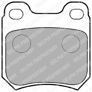 DELPHI LP590 Комплект тормозных колодок