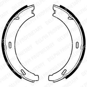 DELPHI LS1958 Комплект гальмівних колодо...