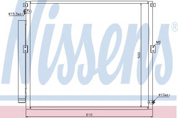 NISSENS 940167 Конденсатор, кондиционер NISSENS 940167 Конденсатор, кондиционер