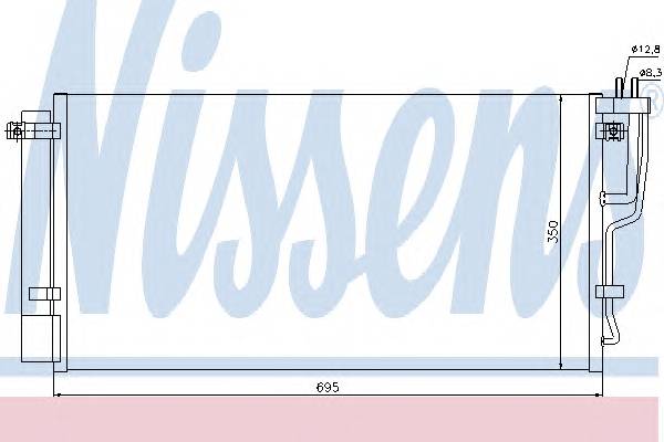 NISSENS 94992 Конденсатор, кондиционер NISSENS 94992 Конденсатор, кондиционер