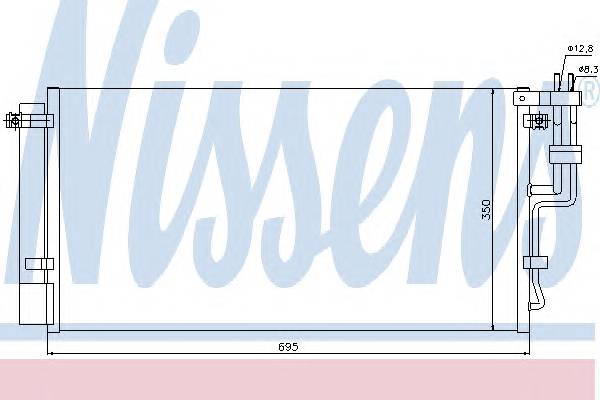 NISSENS 94993 Конденсатор, кондиционер NISSENS 94993 Конденсатор, кондиционер