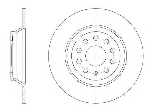 ROADHOUSE 6158700 Гальмiвний диск