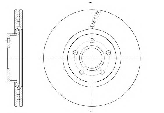 ROADHOUSE 6158910 Гальмiвний диск