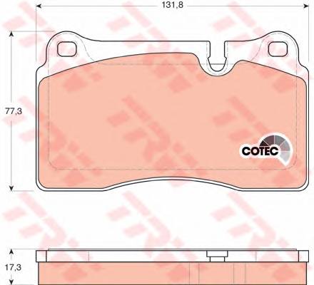 TRW GDB1743 Комплект тормозных колодок... TRW GDB1743 Комплект тормозных колодок...