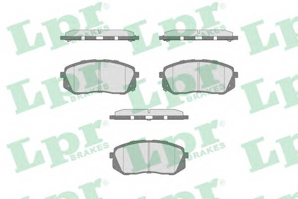 LPR 05P1689 Комплект тормозных колодок