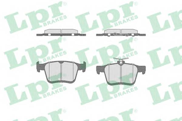 LPR 05P1835 Комплект тормозных колодок...