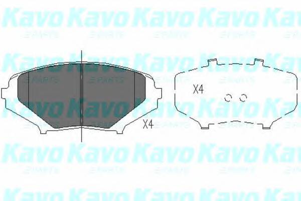 KAVO PARTS KBP-4546 Комплект тормозных колодок