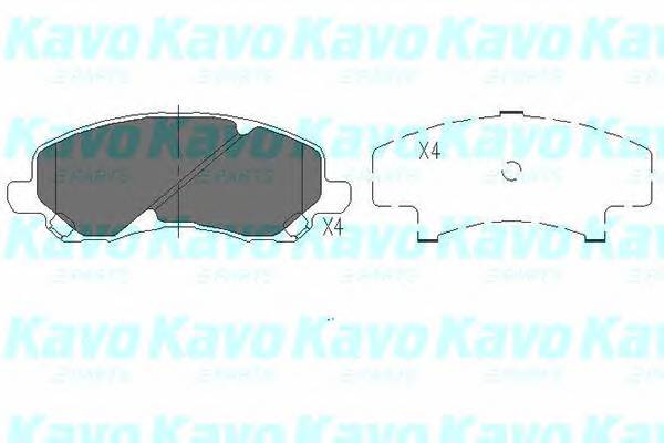 KAVO PARTS KBP-5516 Комплект тормозных колодок