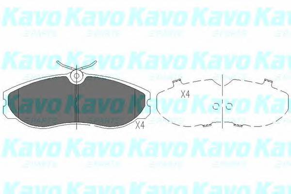 KAVO PARTS KBP-6506 Комплект тормозных колодок