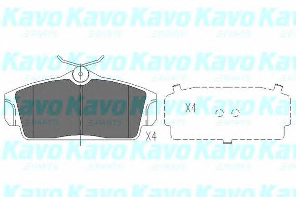 KAVO PARTS KBP-6509 Комплект тормозных колодок
