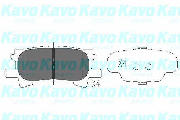 KAVO PARTS KBP-9078 Комплект гальмівних колодо... KAVO PARTS KBP-9078 Комплект гальмівних колодо...