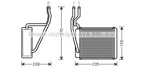 AVA QUALITY COOLING FD6329 Теплообменник, отопление с