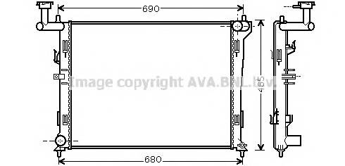 AVA QUALITY COOLING HYA2179 Радиатор, охлаждение двига... AVA QUALITY COOLING HYA2179 Радиатор, охлаждение двига...