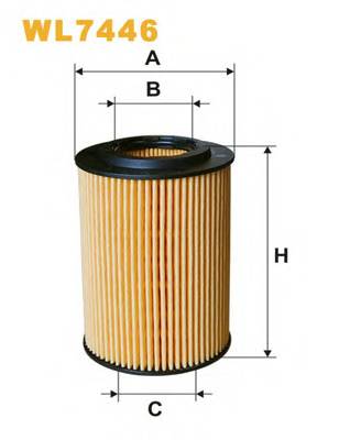 WIX FILTERS WL7446 Масляный фильтр WIX FILTERS WL7446 Масляный фильтр