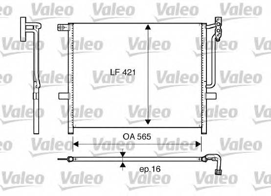 VALEO 817383 Конденсатор, кондиционер