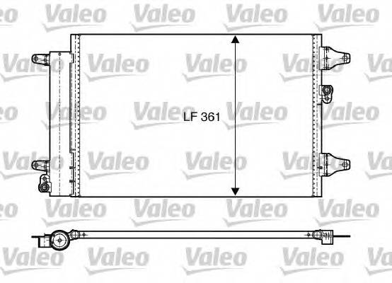 VALEO 818004 Конденсатор, кондиционер