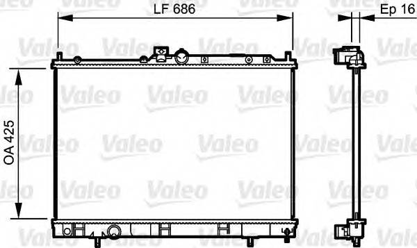 VALEO 735201 Радіатор, охолодження двиг... VALEO 735201 Радіатор, охолодження двиг...