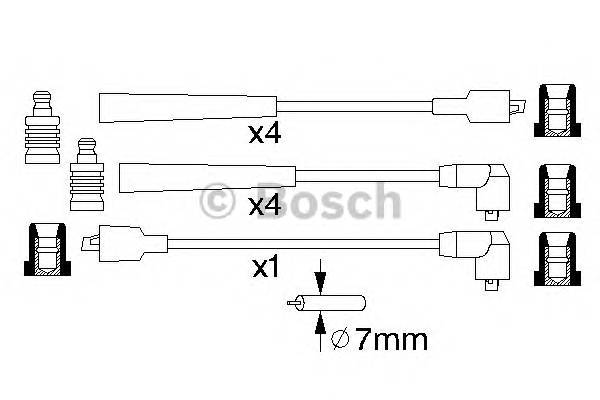 BOSCH 0 986 356 831 Комплект проводов зажигани... BOSCH 0 986 356 831 Комплект проводов зажигани...