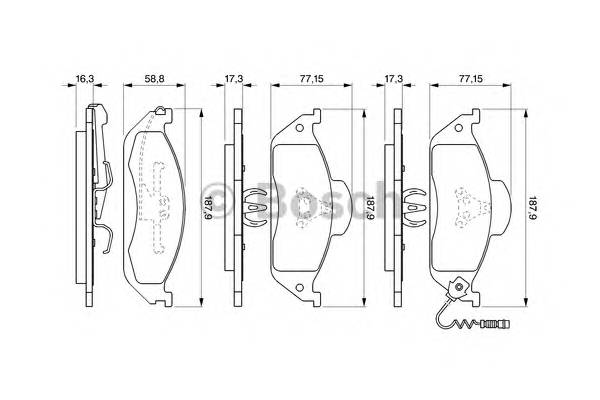 BOSCH 0 986 424 611 Комплект тормозных колодок... BOSCH 0 986 424 611 Комплект тормозных колодок...