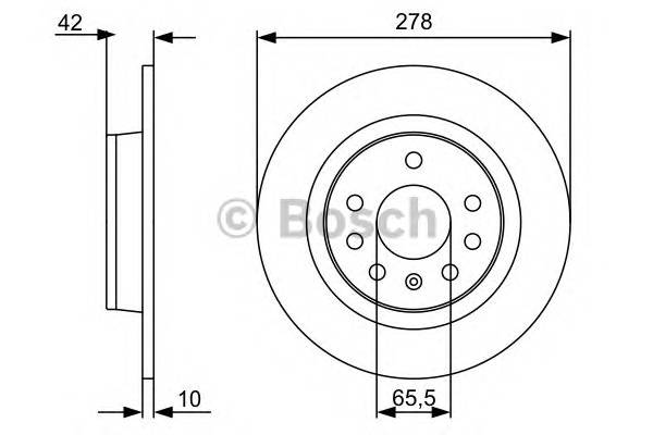BOSCH 0 986 479 515 Гальмівний диск BOSCH 0 986 479 515 Гальмівний диск