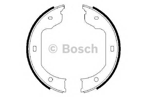 BOSCH 0 986 487 625 Комплект тормозных колодок