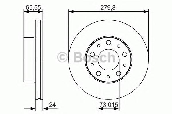 BOSCH 0986479S70 Тормозной диск Bosch BOSCH 0986479S70 Тормозной диск Bosch