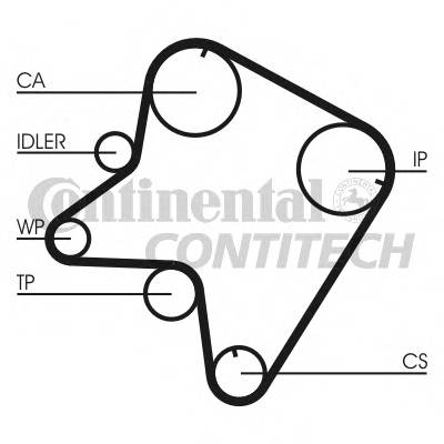 CONTITECH CT762 Ремень ГРМ