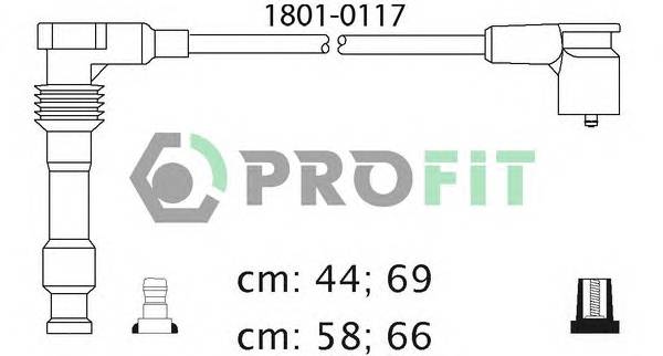 PROFIT 1801-0117 Високовольтні кабелі PROFIT 1801-0117 Високовольтні кабелі