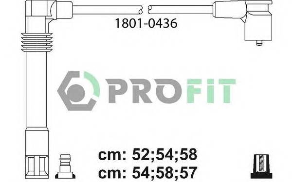 PROFIT 1801-0436 Високовольтні кабелі PROFIT 1801-0436 Високовольтні кабелі