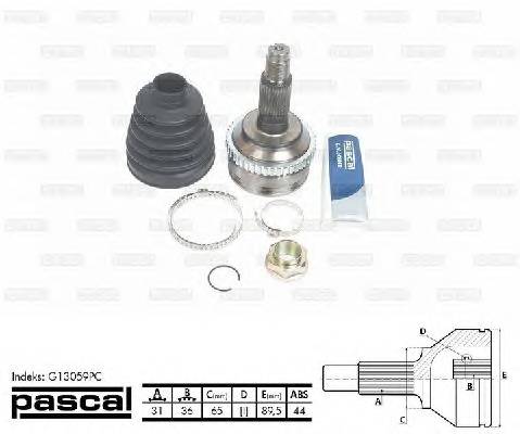 PASCAL G13059PC Шарнирный комплект, привод... PASCAL G13059PC Шарнирный комплект, привод...