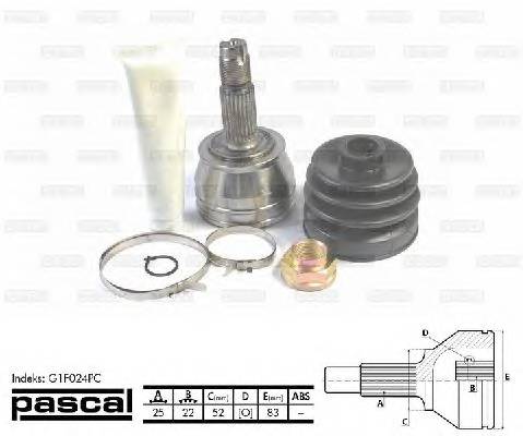 PASCAL G1F024PC Шарнирный комплект, привод