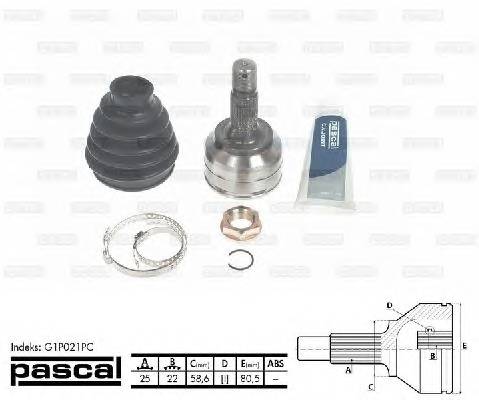 PASCAL G1P021PC Шарнирный комплект, привод