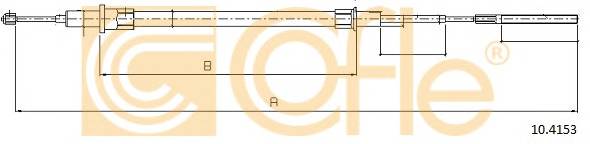 COFLE 10.4153 Трос стояночного гальма