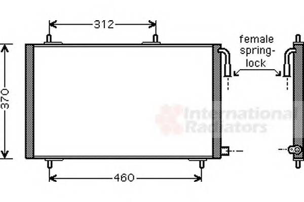 VAN WEZEL 40005257 Конденсатор, кондиционер