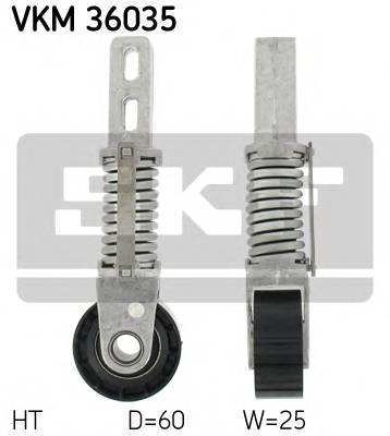SKF VKM 36035 Натяжний ролик, поліклінов... SKF VKM 36035 Натяжний ролик, поліклінов...