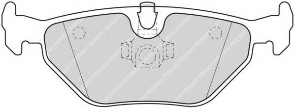 FERODO FDB1301 Комплект тормозных колодок