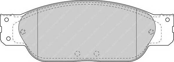 FERODO FDB1485 Комплект тормозных колодок...