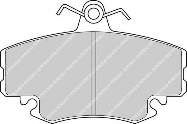 FERODO FDB1781 Комплект тормозных колодок