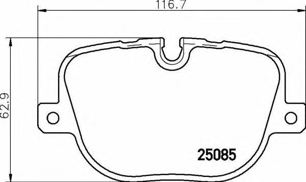BREMBO P44 025 Гальмiвнi колодки, к-кт. BREMBO P44 025 Гальмiвнi колодки, к-кт.