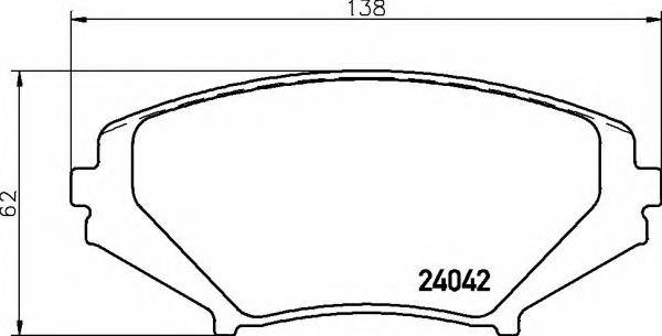 BREMBO P 49 034 Комплект гальмівних колодо... BREMBO P 49 034 Комплект гальмівних колодо...