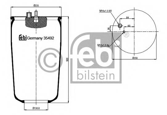 FEBI BILSTEIN 35492 Кожух пневматической рессо