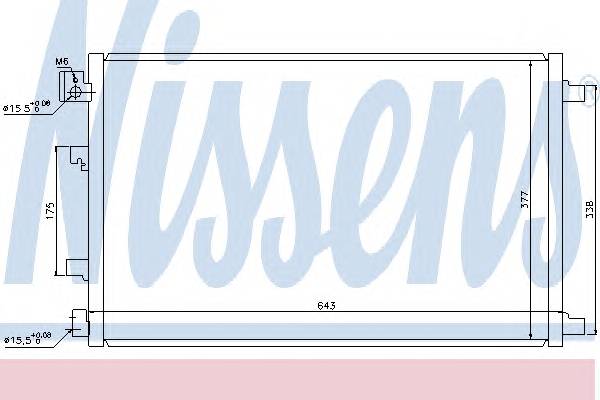 NISSENS 940038 Конденсатор, кондиціонер NISSENS 940038 Конденсатор, кондиціонер