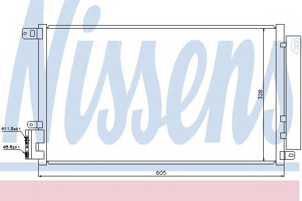 NISSENS 940095 Конденсатор, кондиционер NISSENS 940095 Конденсатор, кондиционер