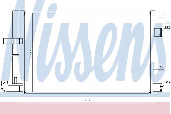 NISSENS 940346 Конденсатор, кондиционер